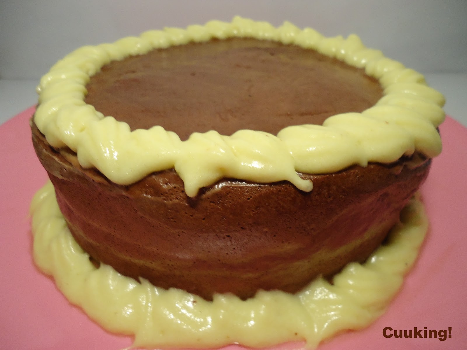 Tarta de chocolate y limón