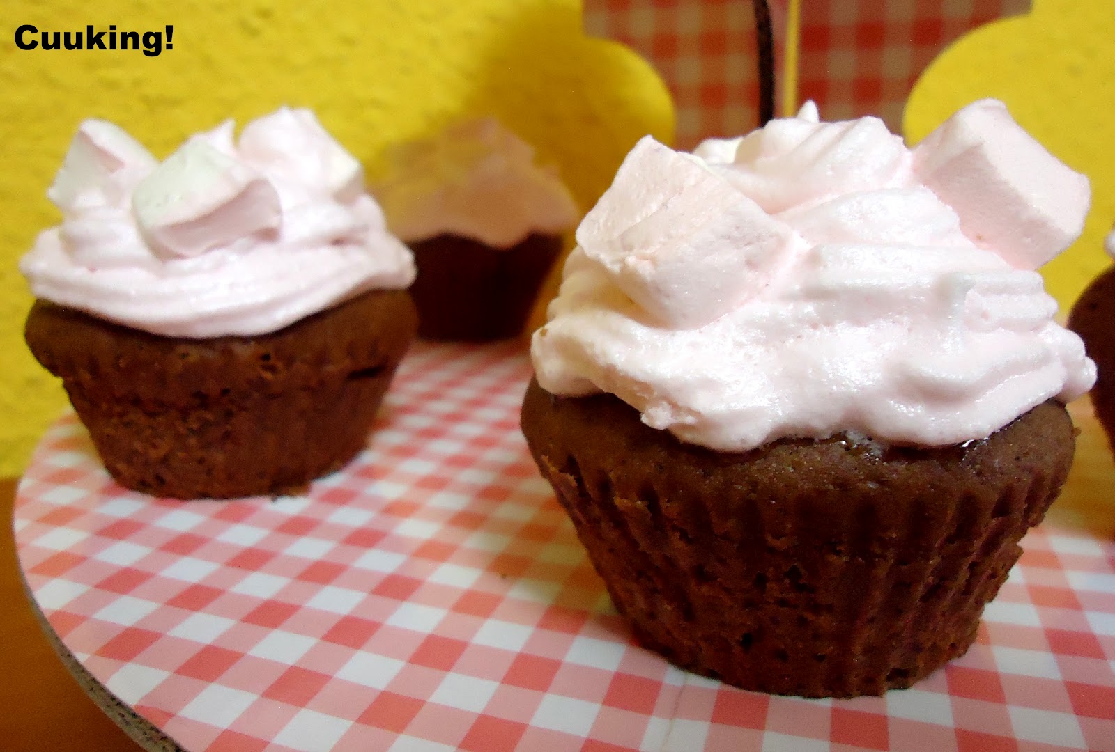 chocolate nubes cupcakes