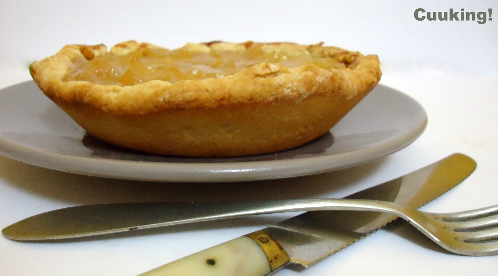 Pie tarta de manzana y toffe