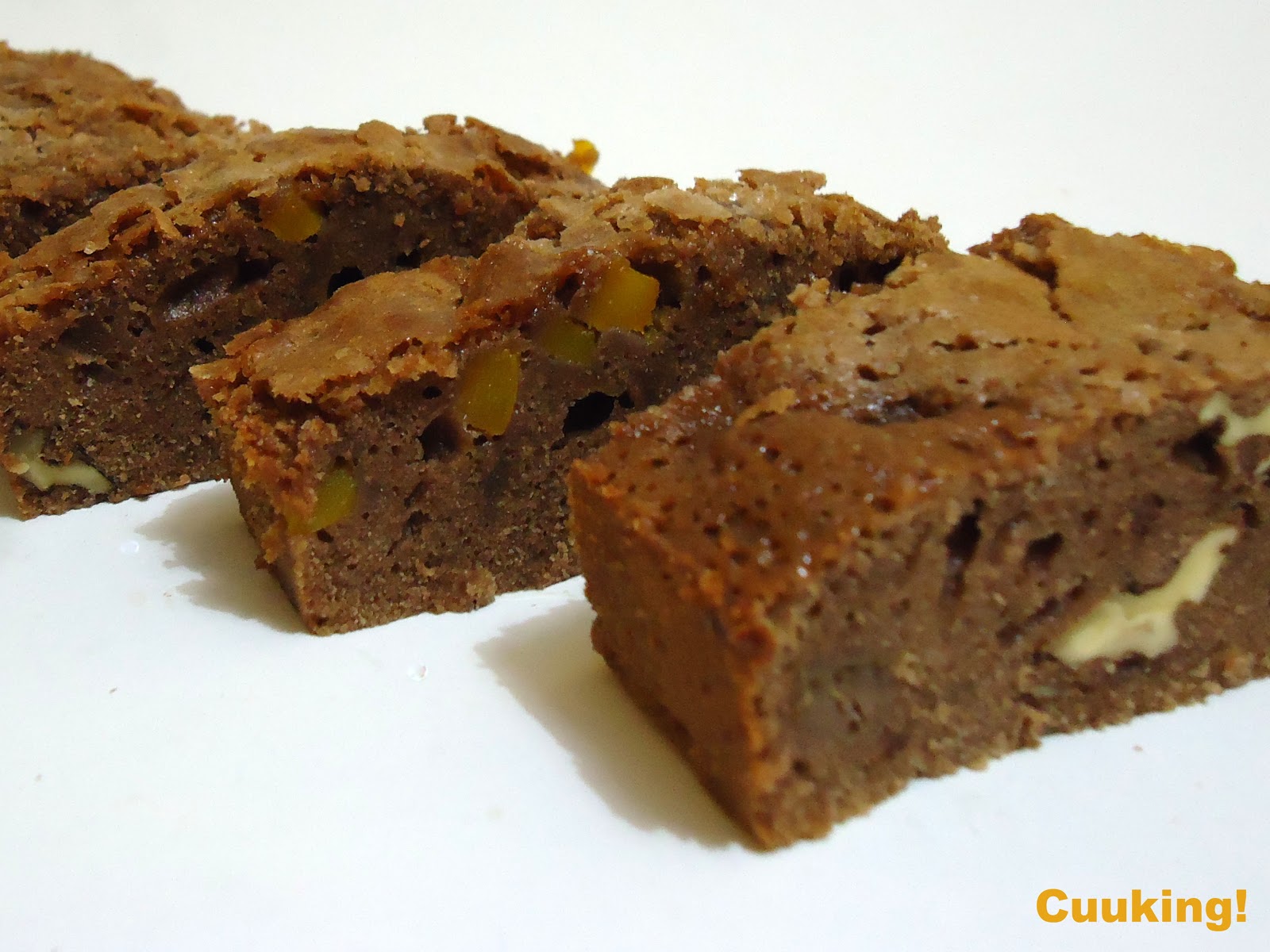 Brownie con nueces y calabaza