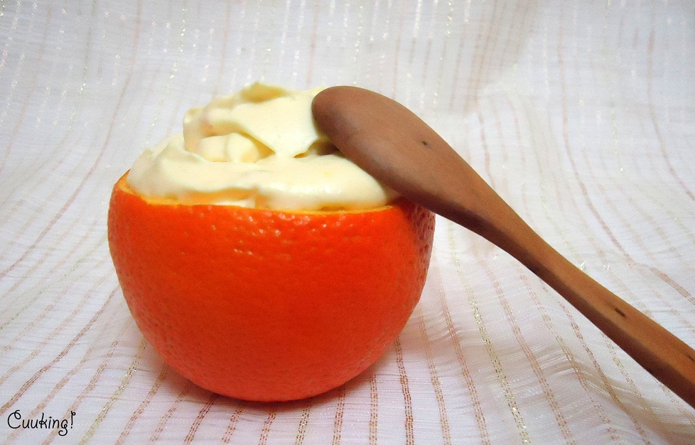 Mousse de naranja al cardamomo 