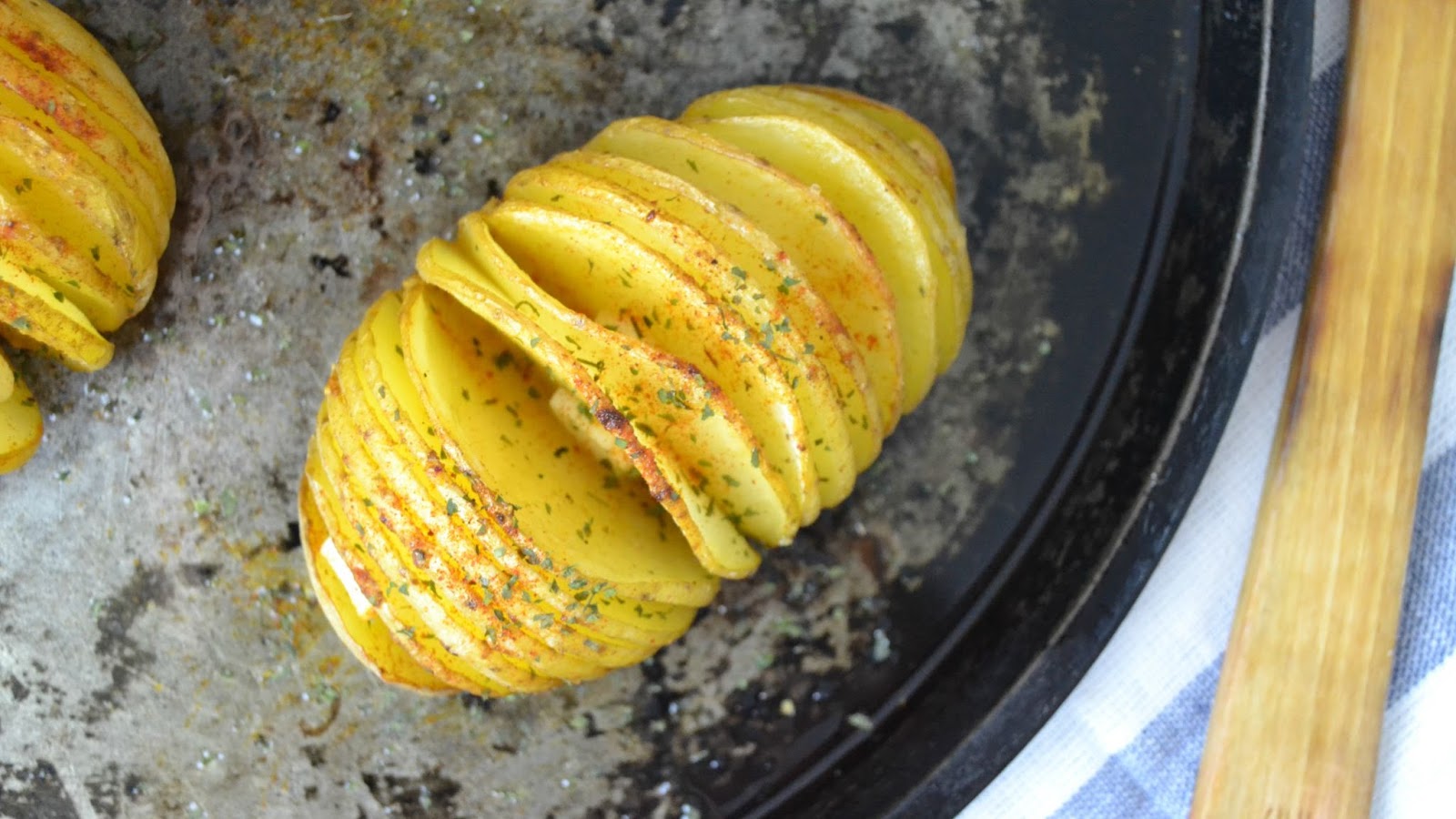 Patatas al horno Hasselback