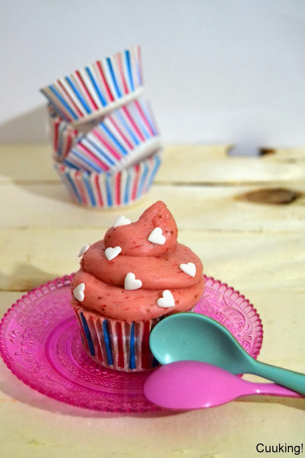 strawberry cupcakes fresas naturales san valentin 