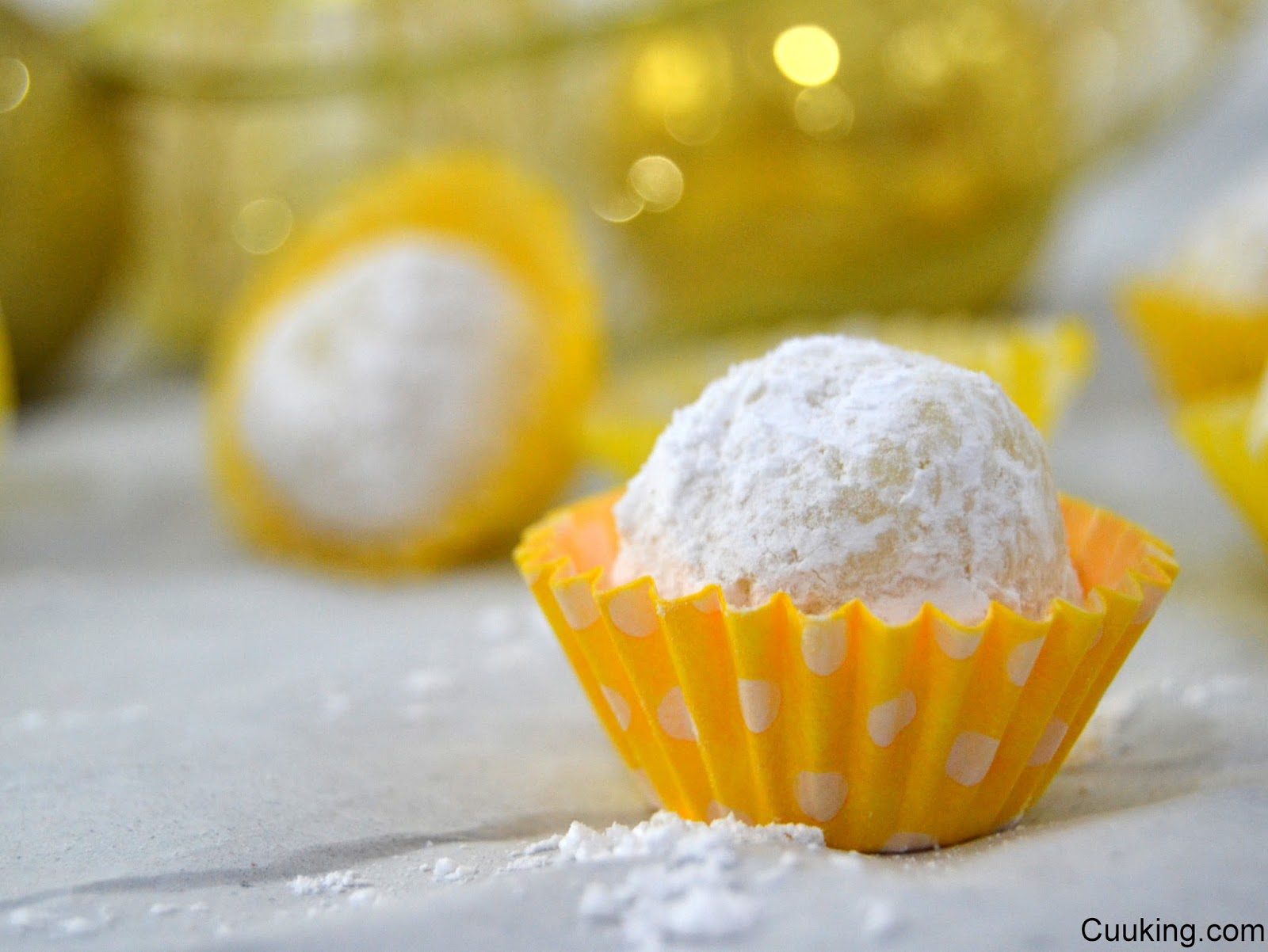 Trufas de chocolate blanco y limón