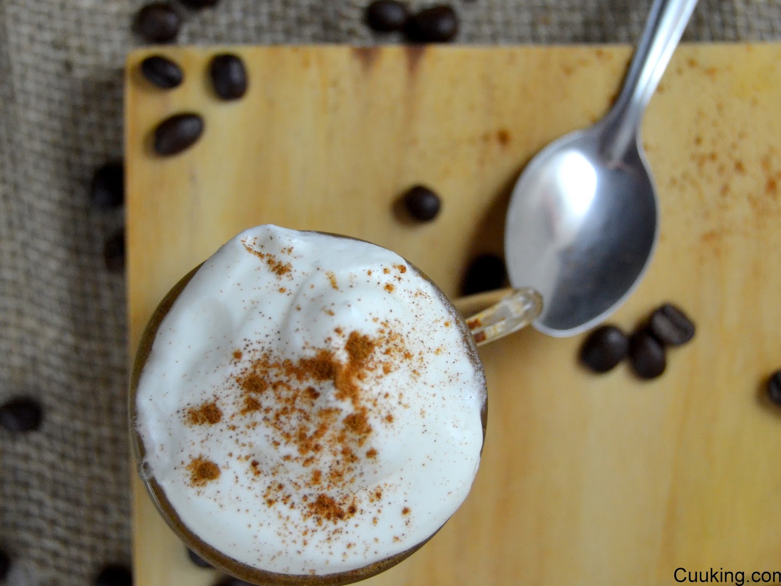 Mini mug cakes de cappucino