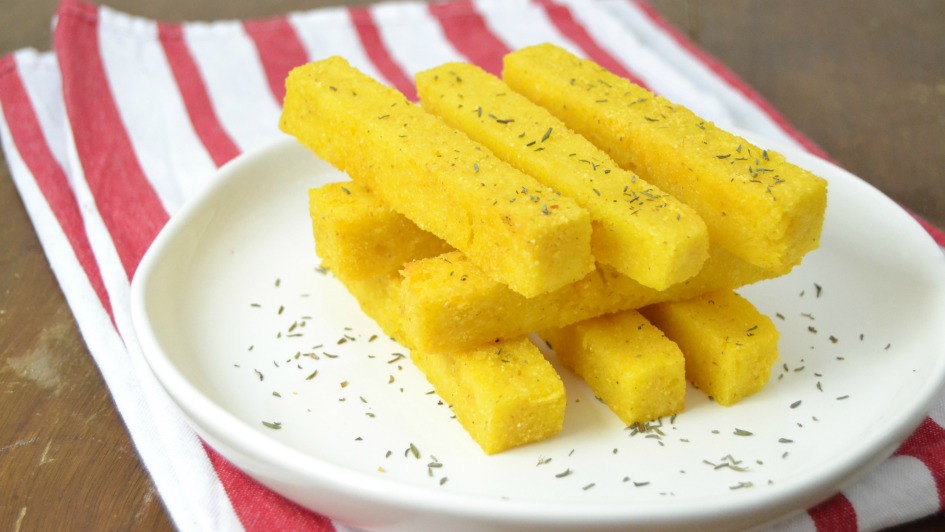 receta Polenta frita, guarnición típica italiana