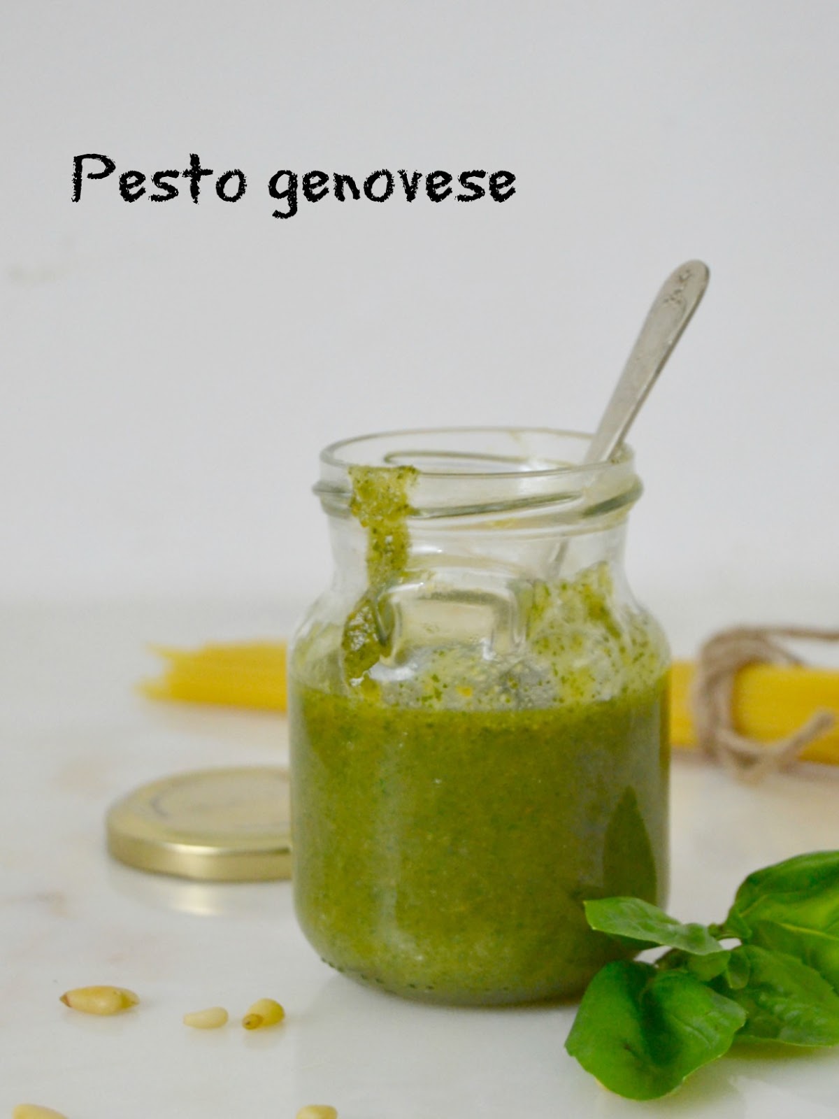 receta pesto genovese casero albahaca piñones pasta