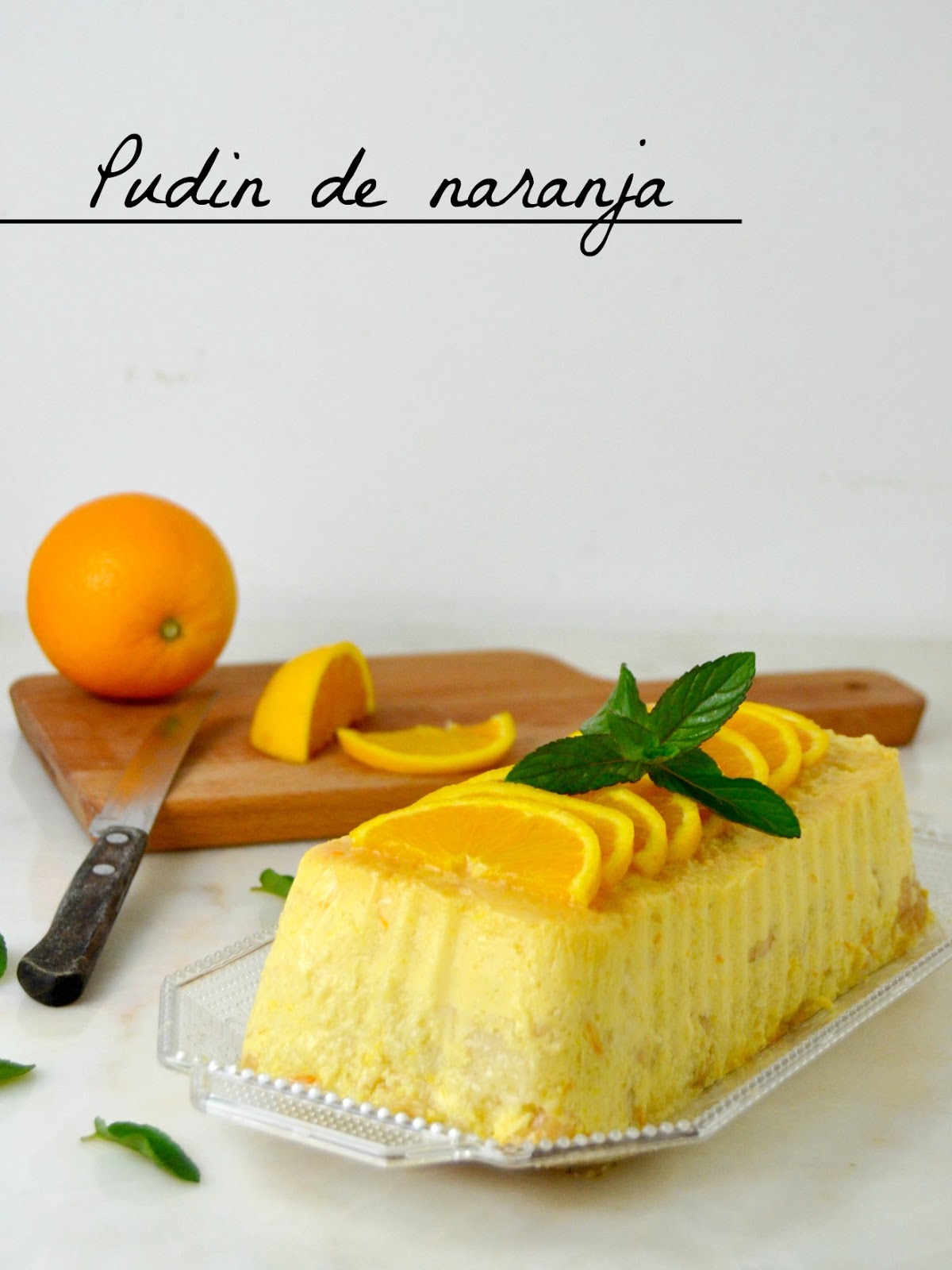 pudin de naranja fácil