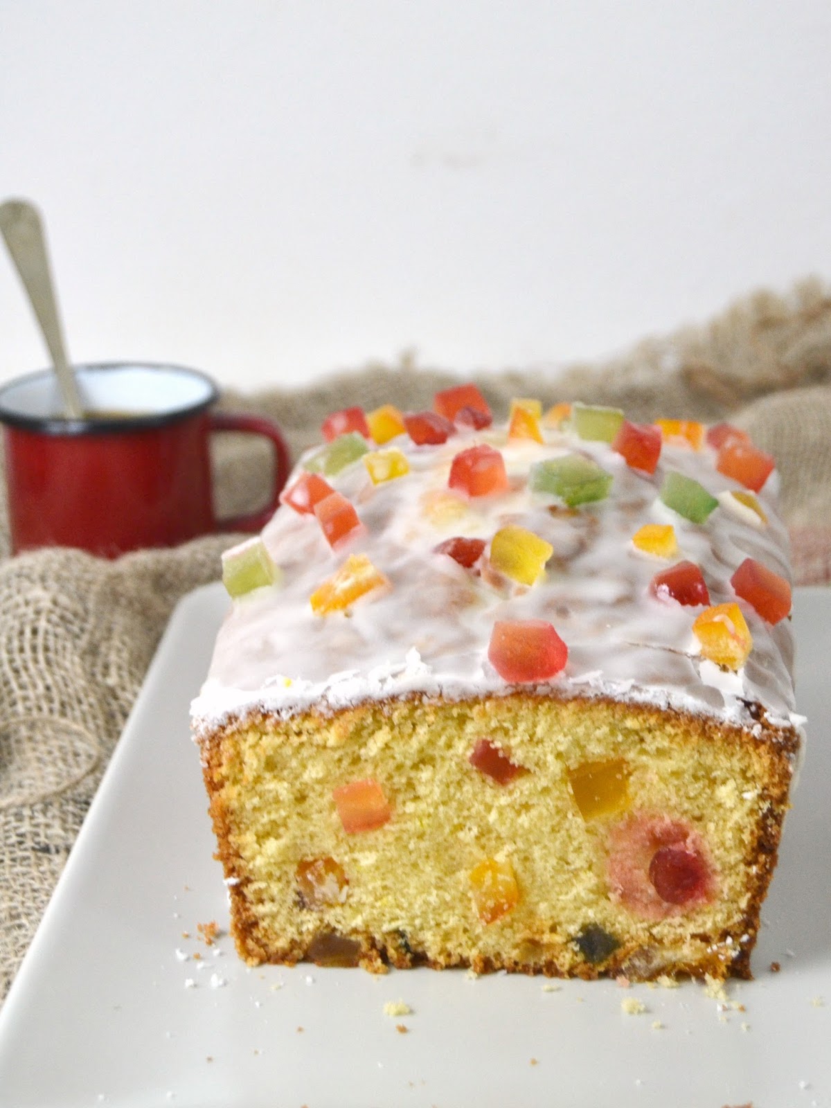 Bizcocho de Navidad con fruta confitada