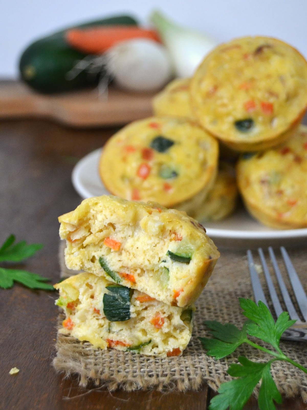 Pastelitos de verduras bizcochitos salados