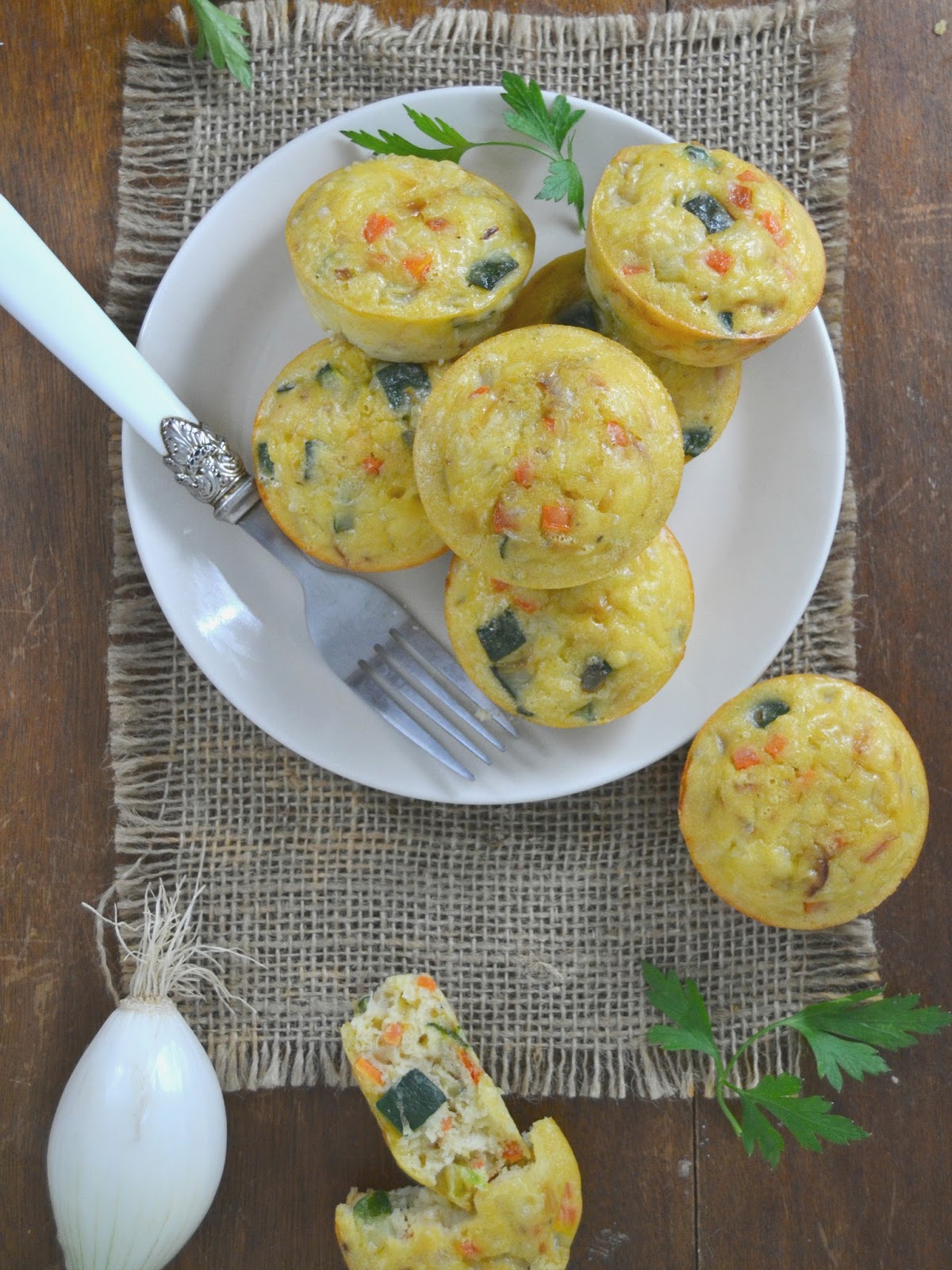 Pastelitos de verduras bizcochitos salados