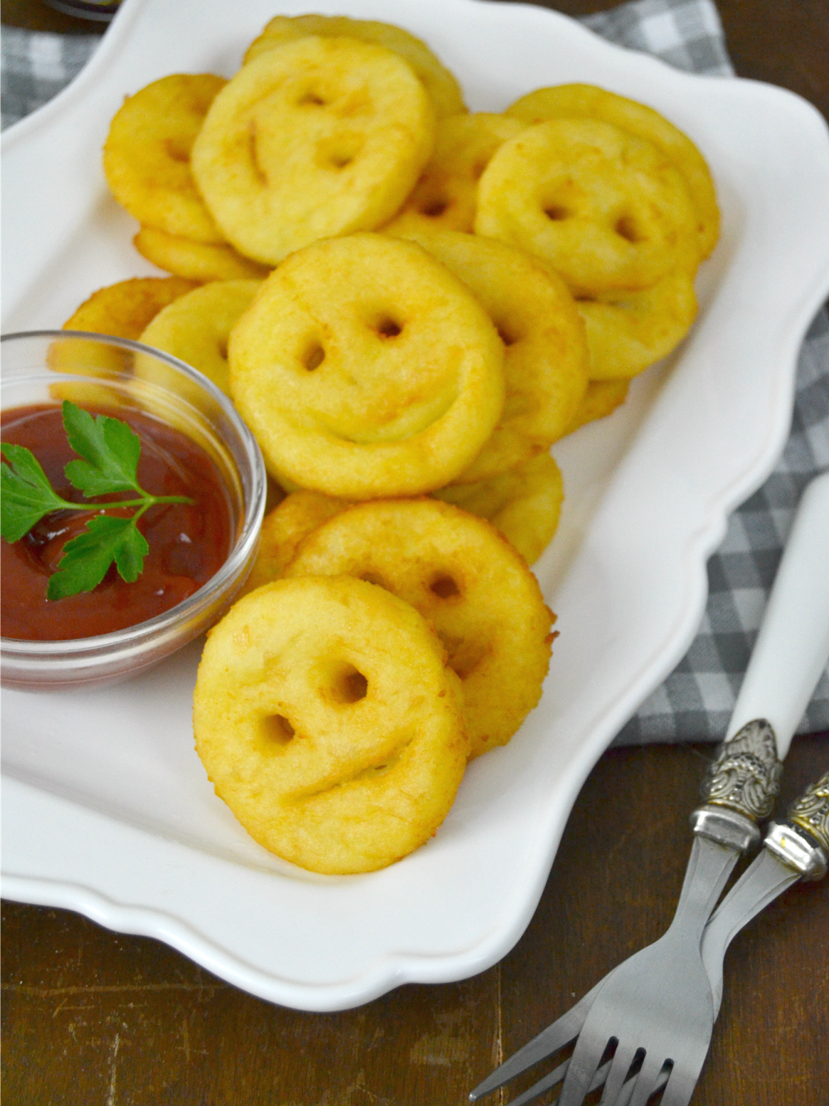 Carítas sonrientes de patata