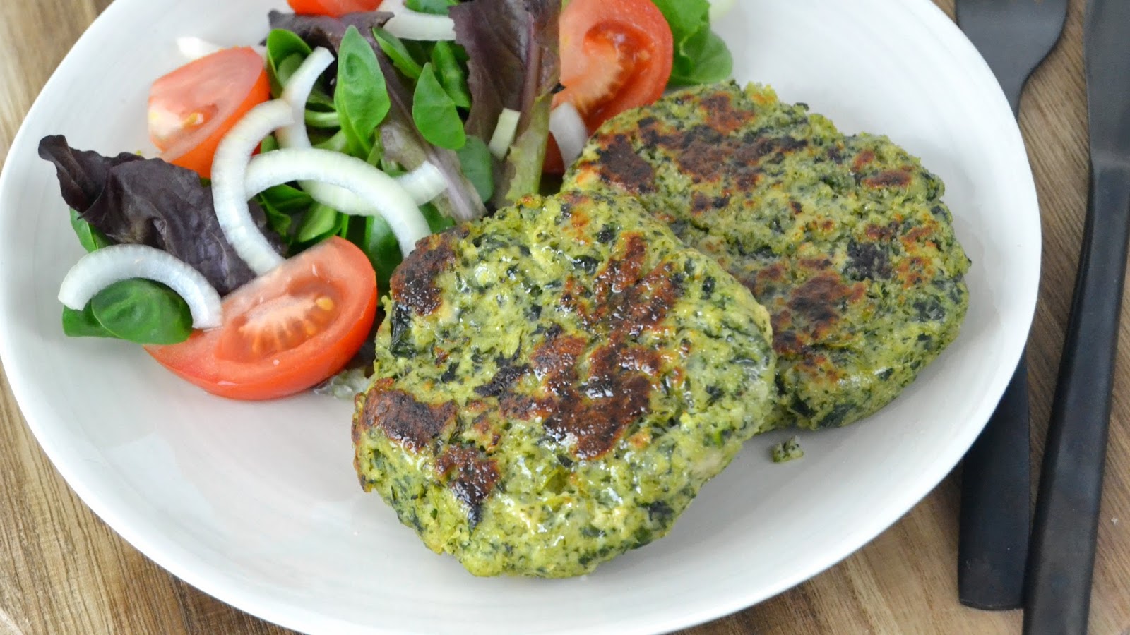 Hamburguesas de pollo y espinacas