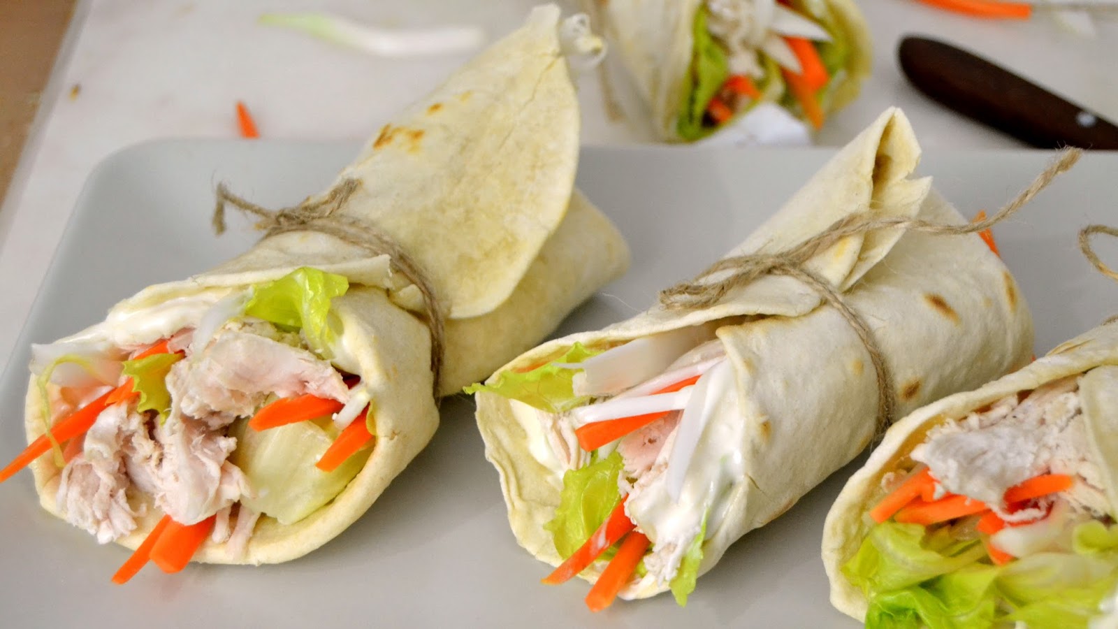 Wraps de pollo con tortillas mexicanas caseras - Juanan Sempere