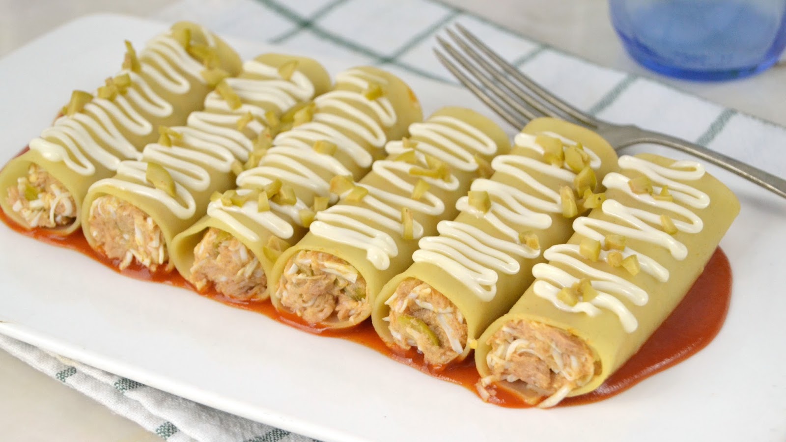 Canelones fríos de atún ¡Perfectos para el verano!