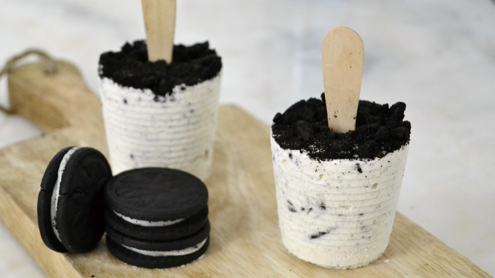 Helados de Oreo caseros