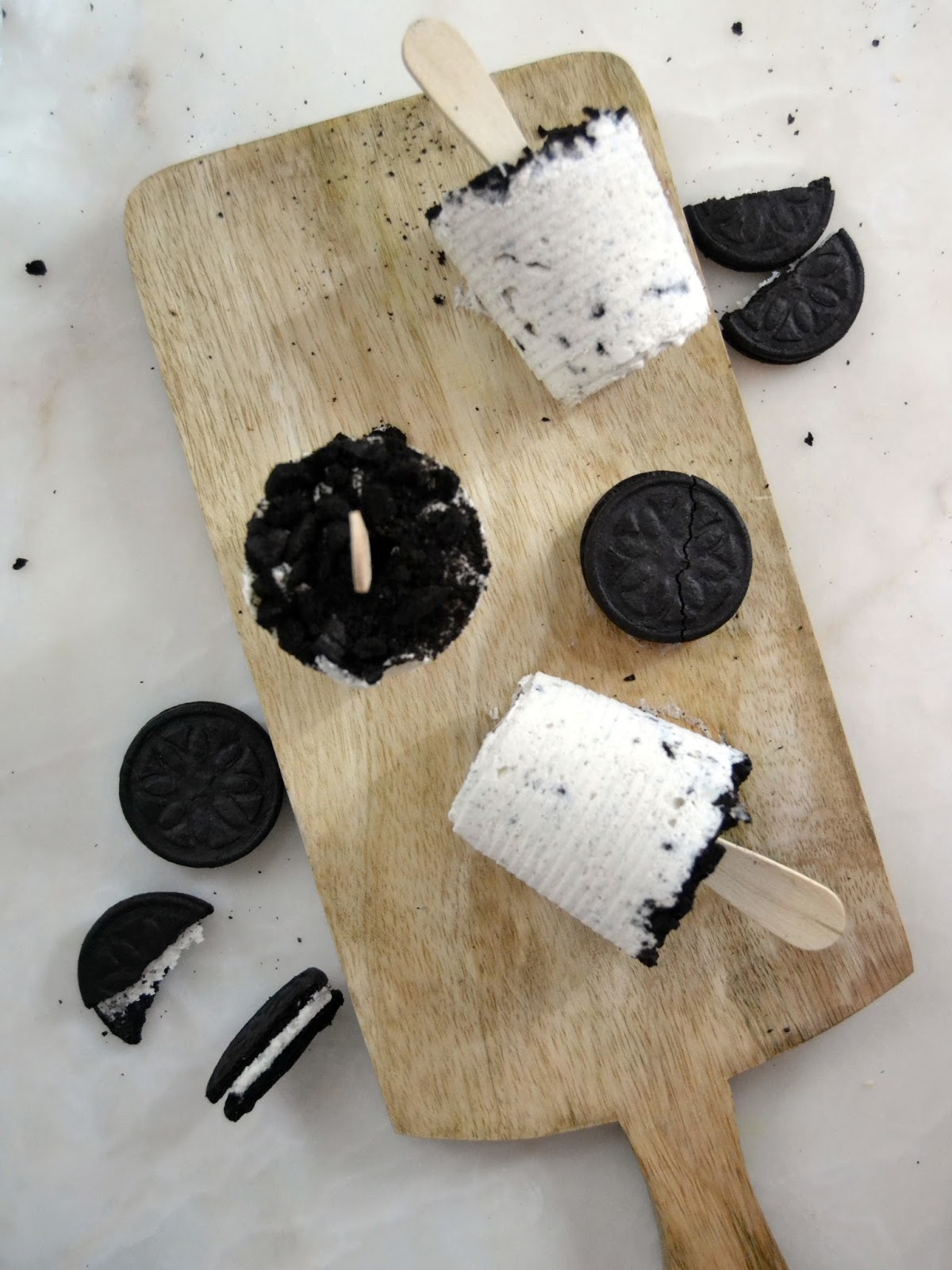 Helados de Oreo caseros