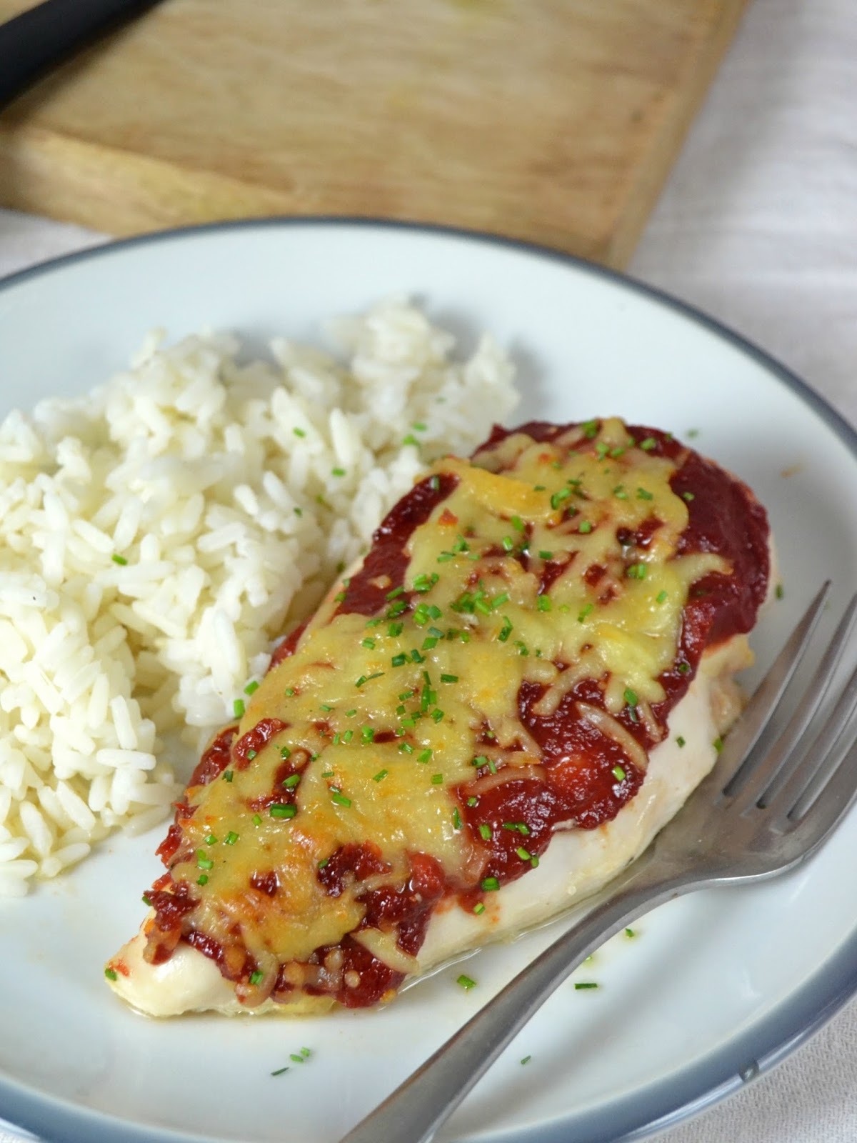 Pechugas al horno con tomate y mozzarella