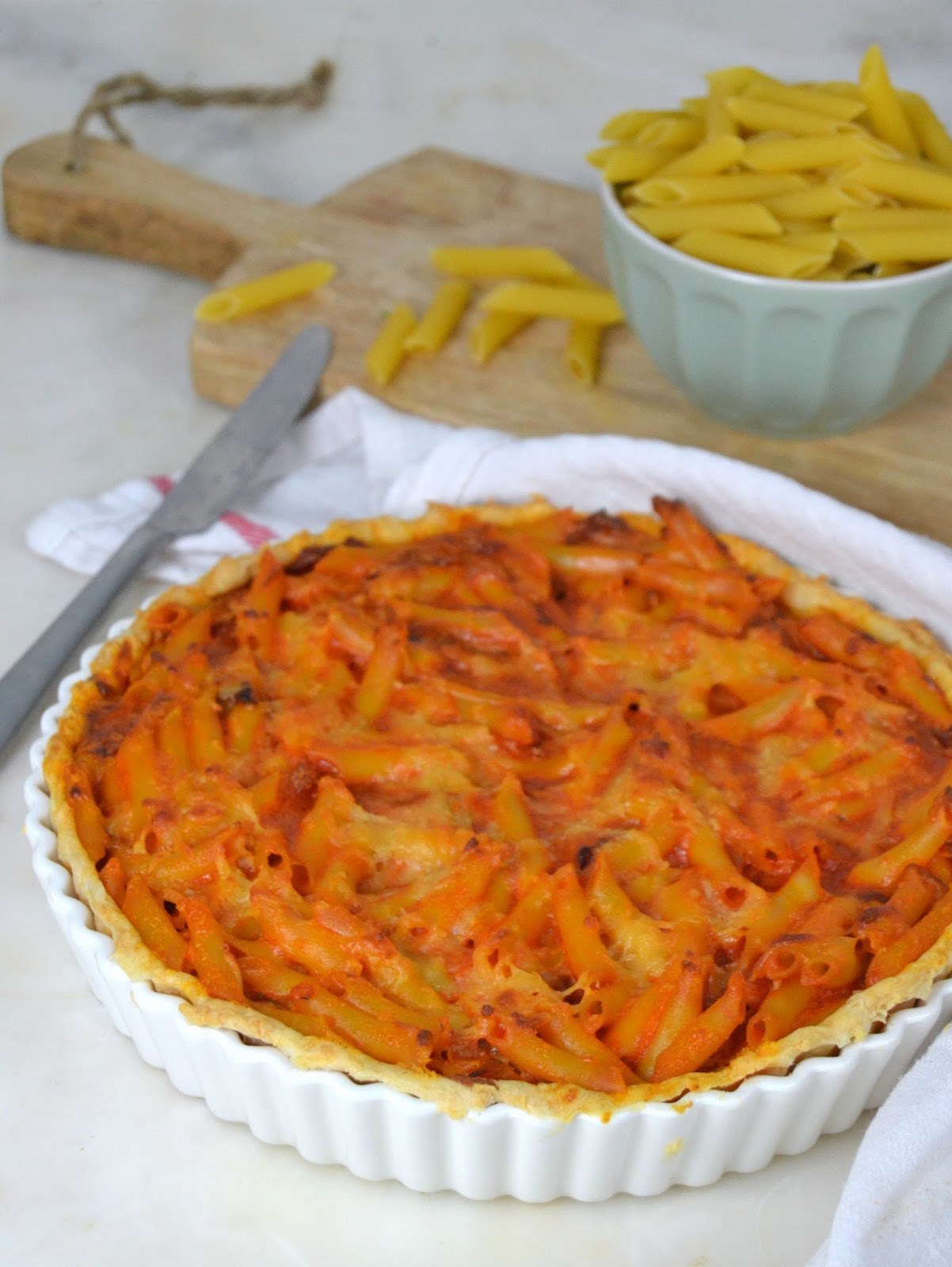 Quiche de macarrones