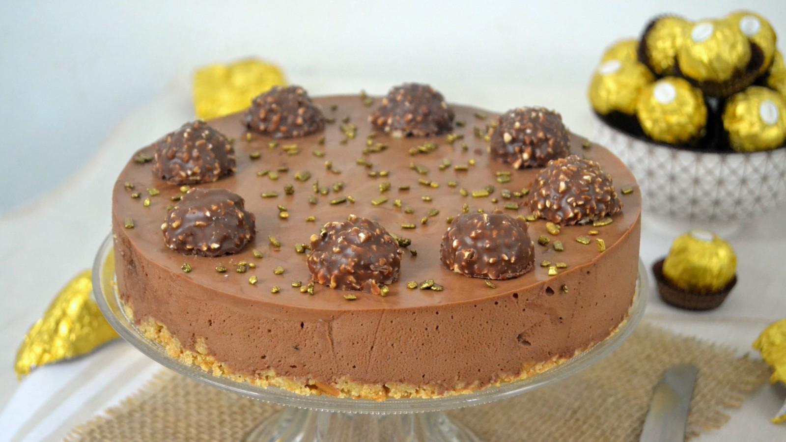 Tarta de Ferrero rocher ¡Sin horno! - Juanan Sempere