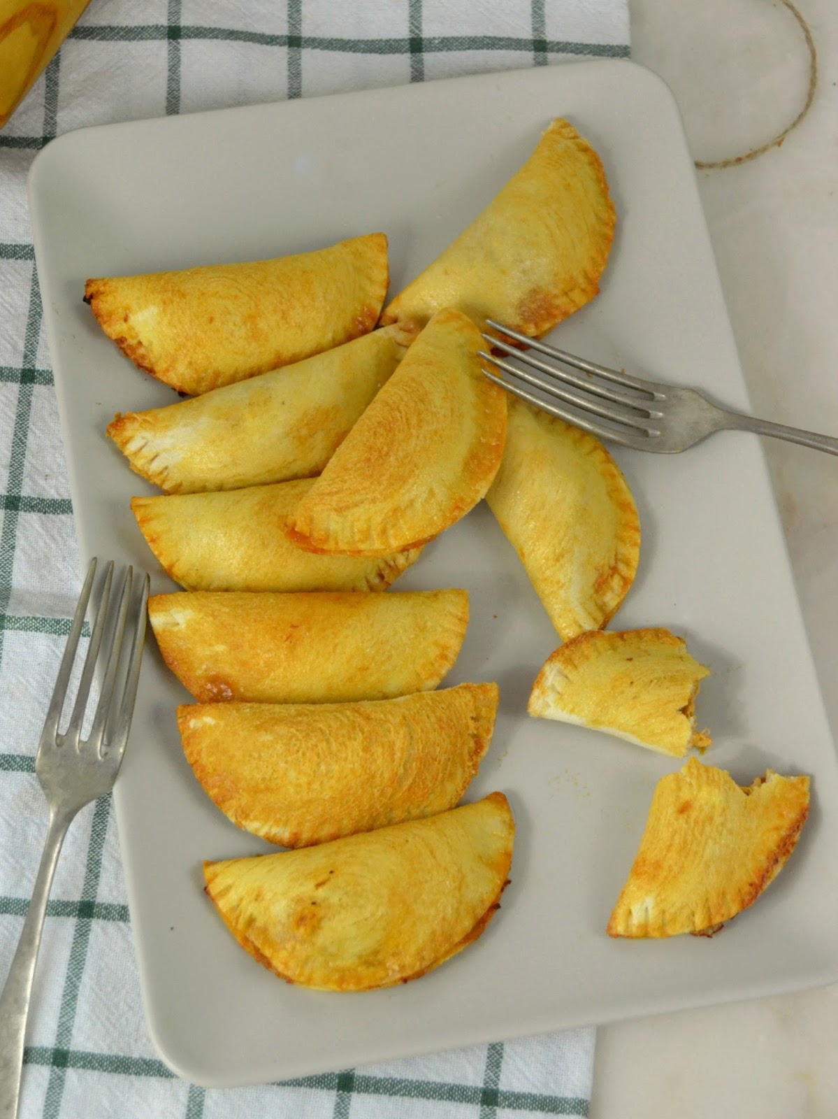 Empanadillas de pollo al horno ¡Con pan de molde! 