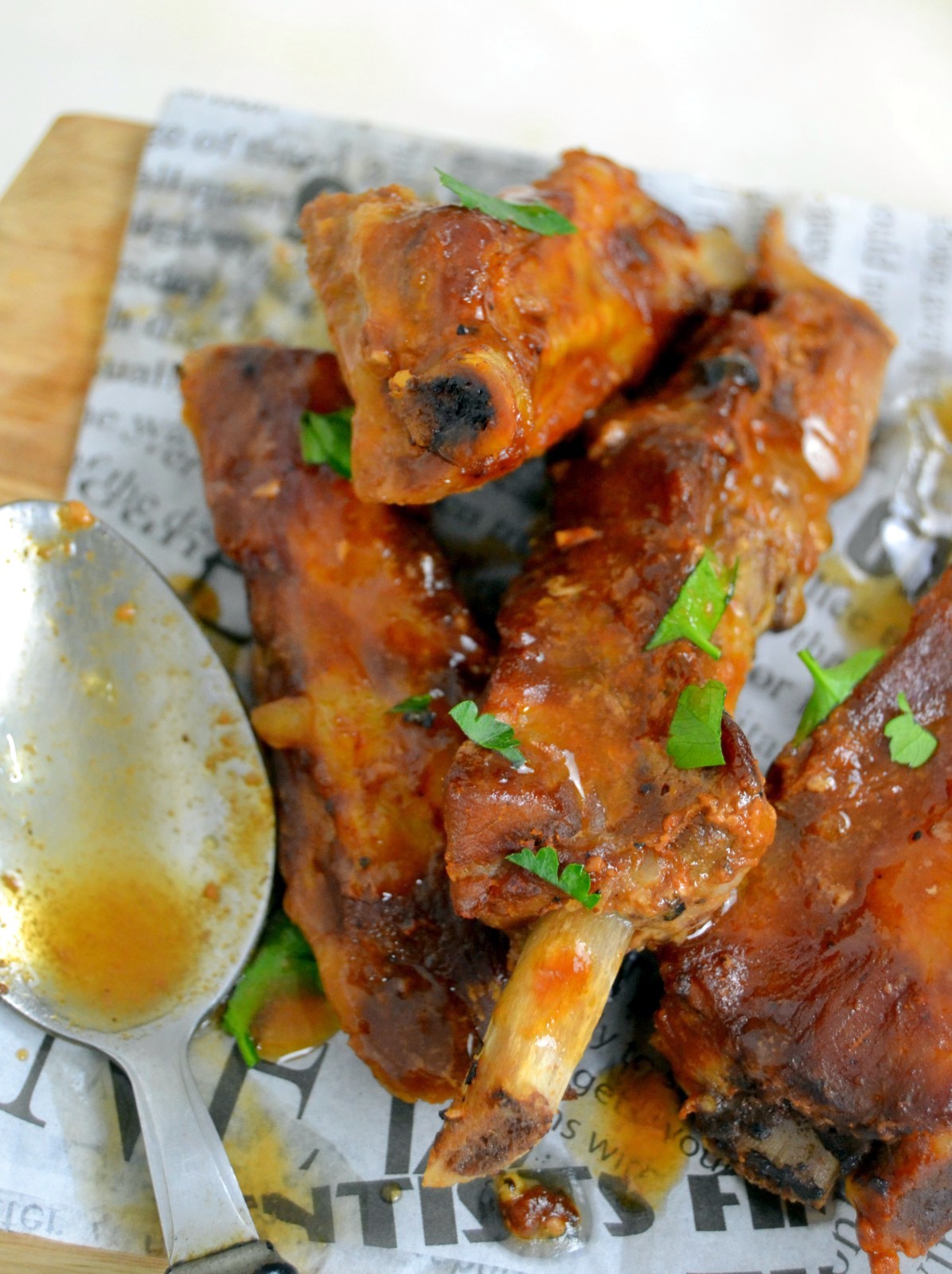 Costilla al horno con salsa barbacoa ¡Super tiernas!