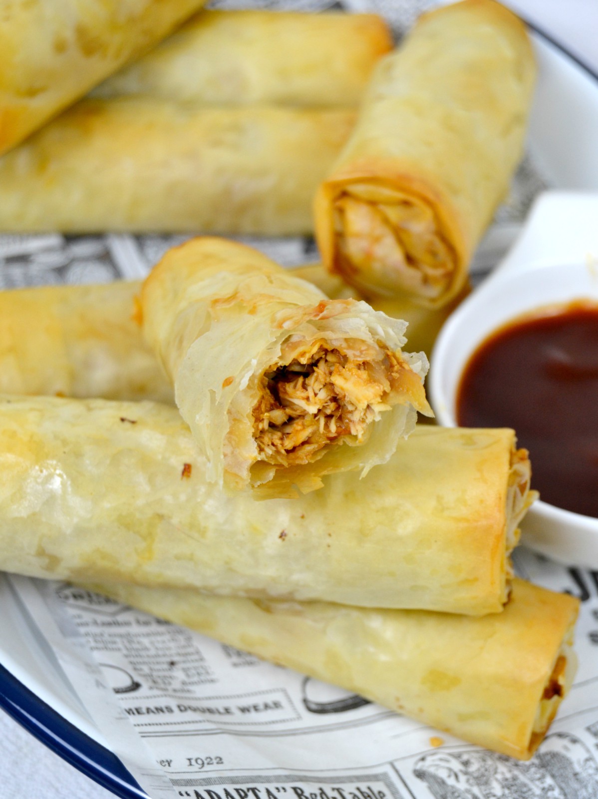 Rollitos de pollo barbacoa