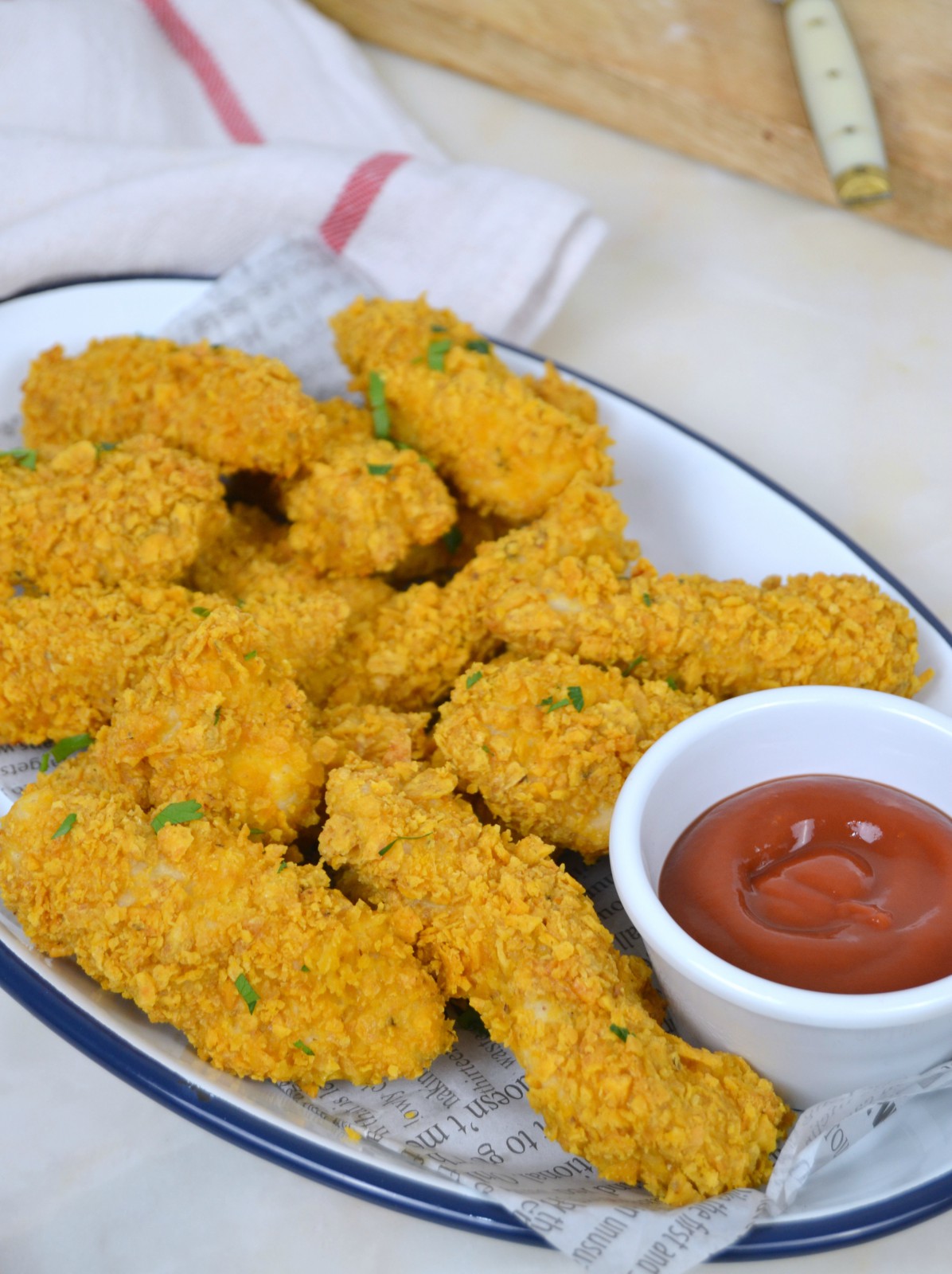 Pollo rebozado al horno con Doritos