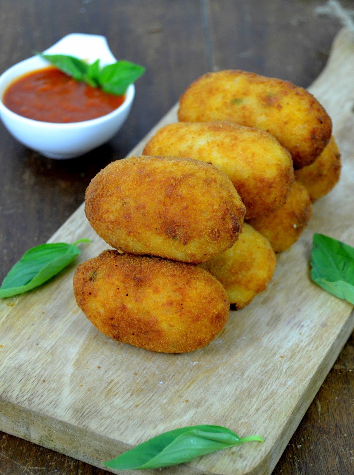 Croquetas de arroz italianas Supplí alla romana