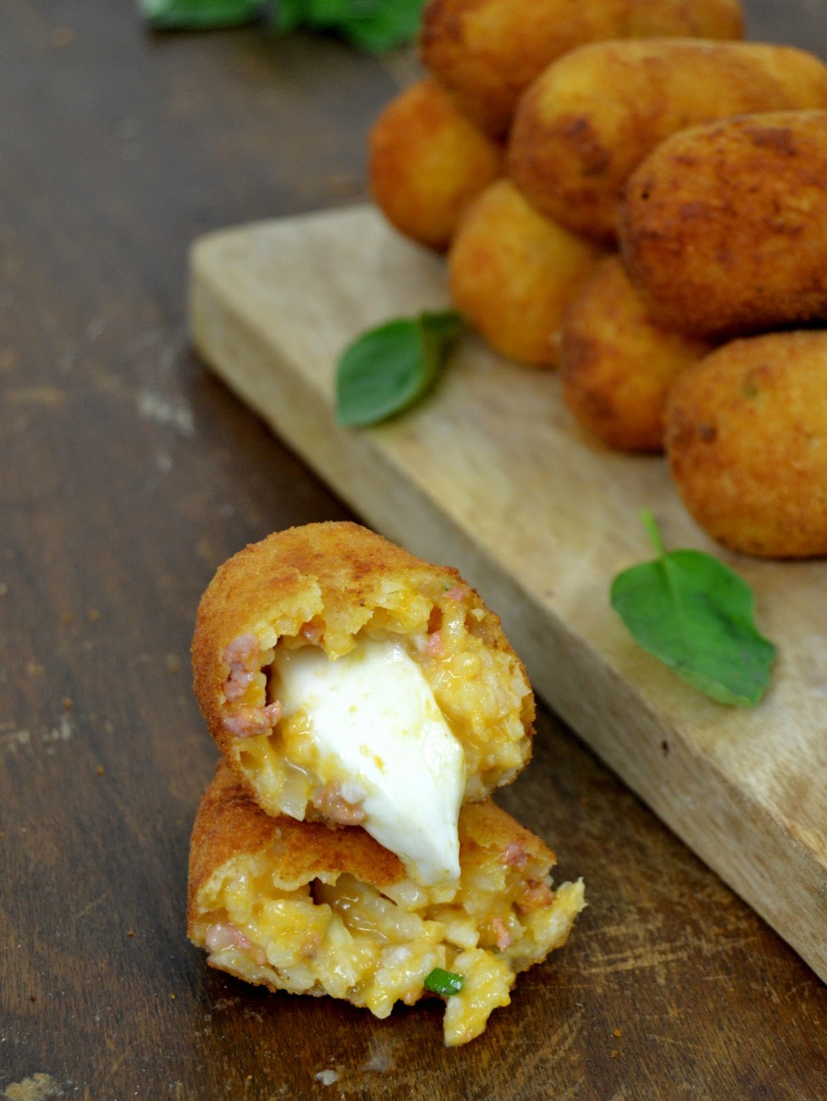 Croquetas de arroz italianas Supplí alla romana