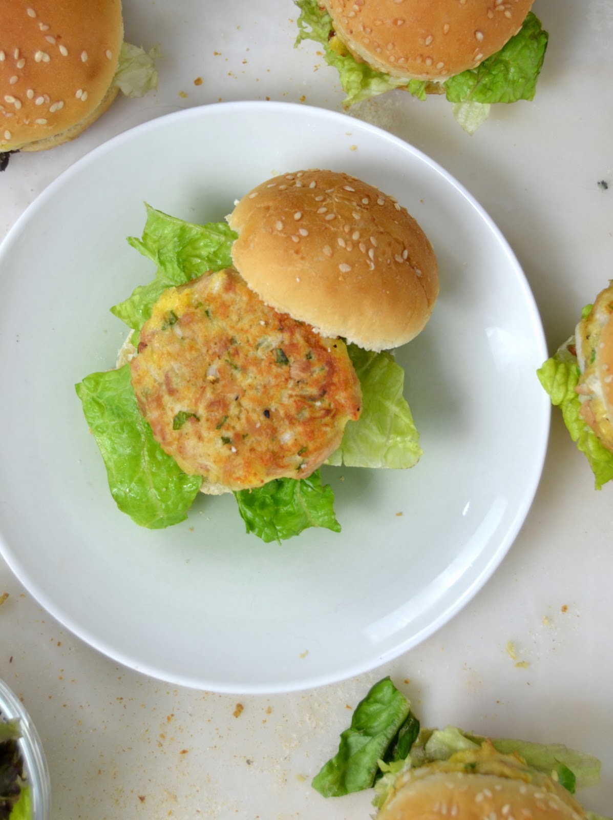 Hamburguesas de atún en conserva