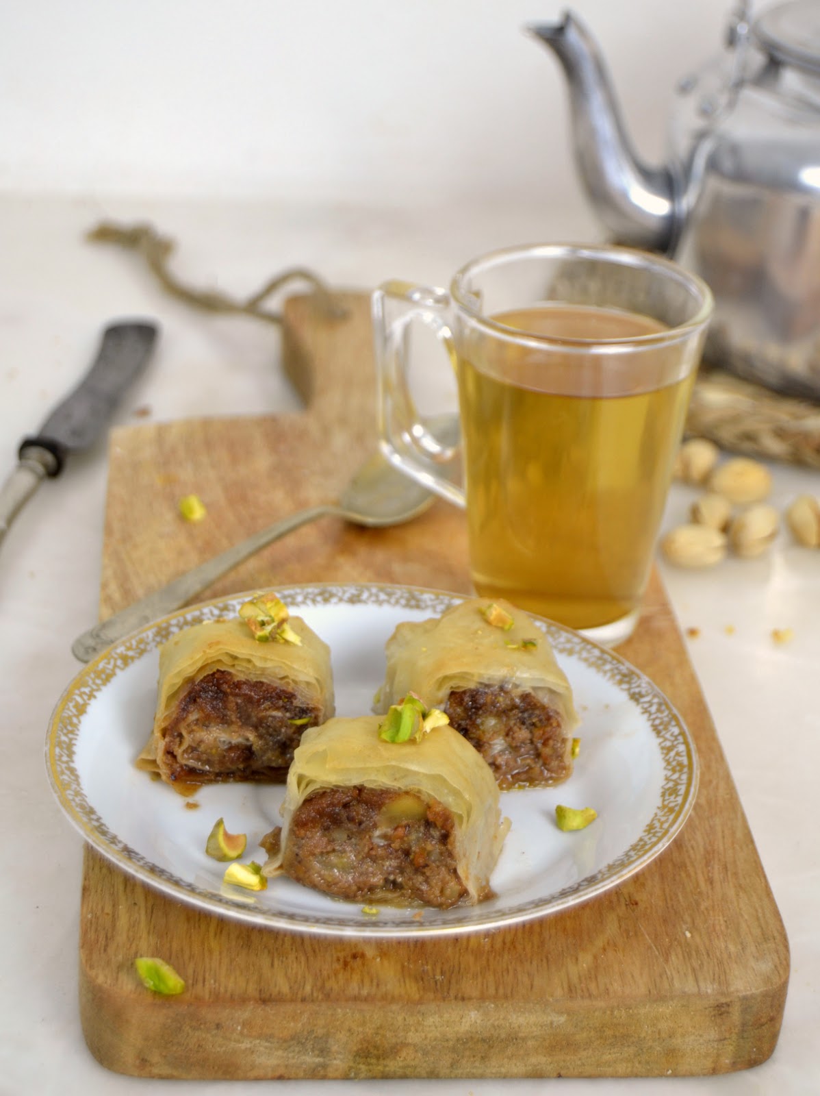 Pastelitos árabes de frutos secos