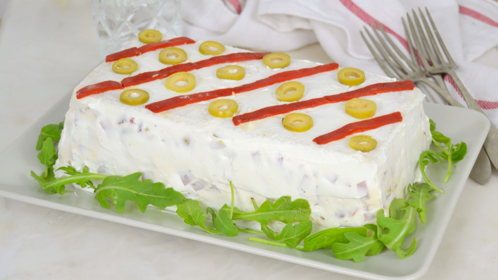 Pastel frío de jamón y queso con pan de molde - Juanan Sempere