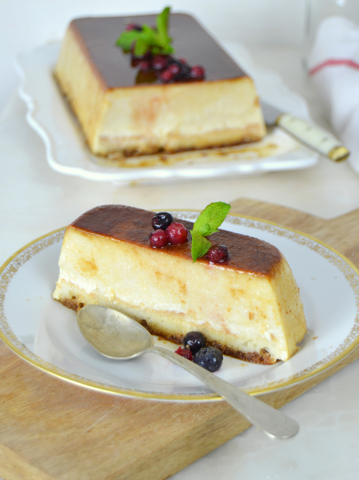 Tarta de sobaos y quesitos sin horno