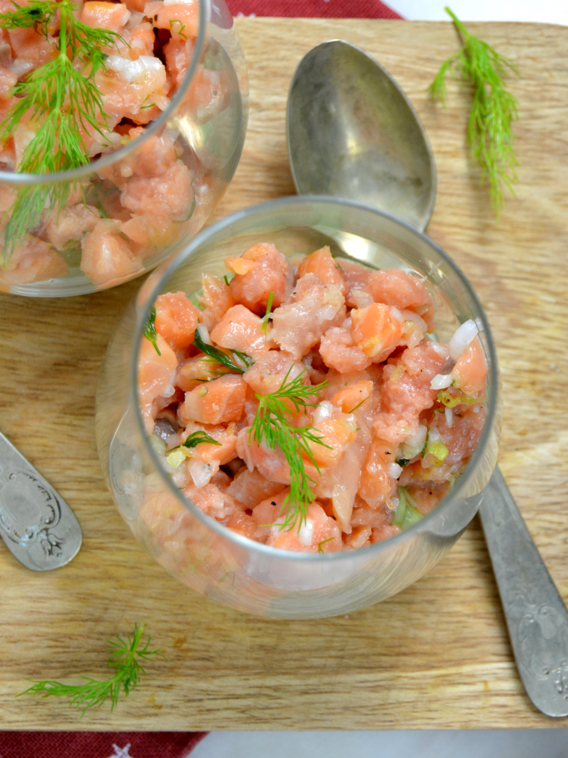 Tartar de salmon con aguacate