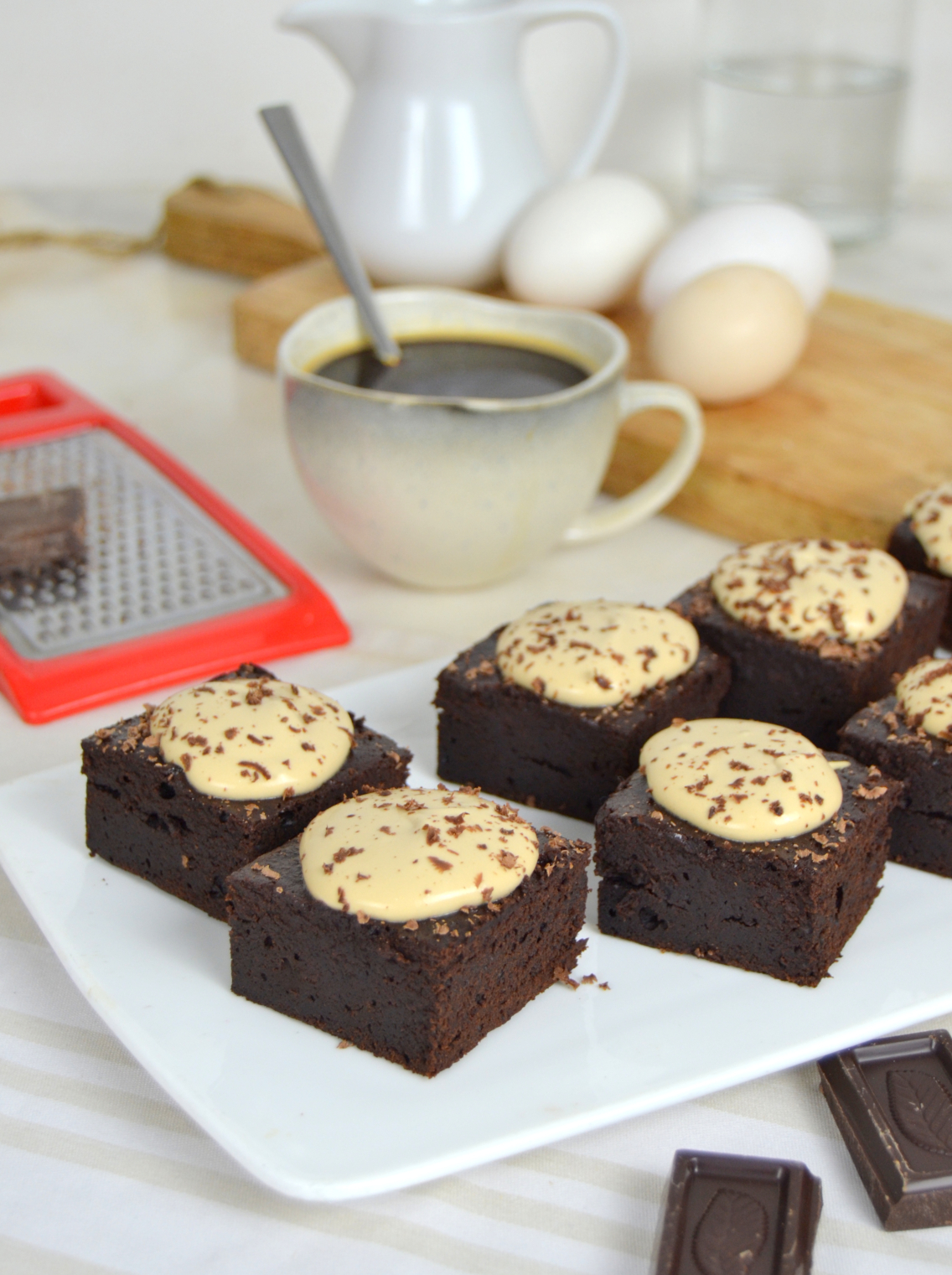 Brownie de chocolate y café