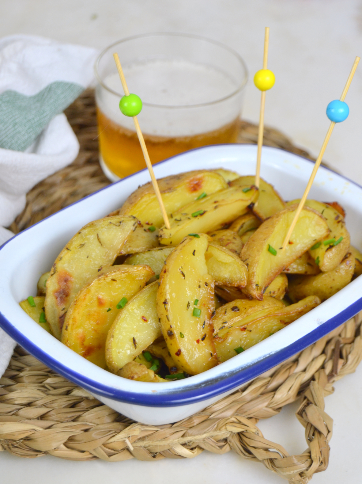 Patatas asadas a la cerveza