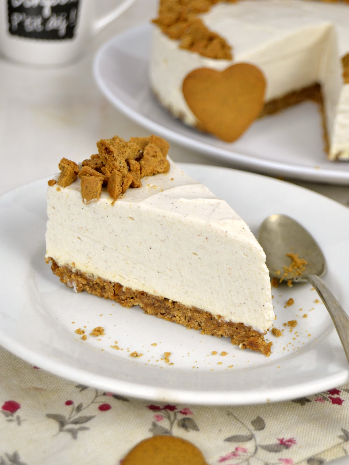 Tarta de queso con galletas de jengibre ¡Perfecta para Navidad! 